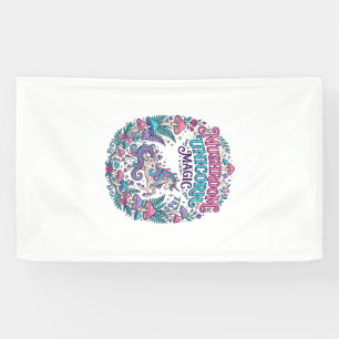 Unicorn Mushroom Unicorn Magic Colourful POD Artwo Banner