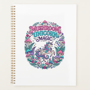 Unicorn Mushroom Unicorn Magic Colourful POD Artwo Planner