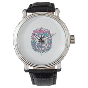 Unicorn Mushroom Unicorn Magic Colourful POD Artwo Watch