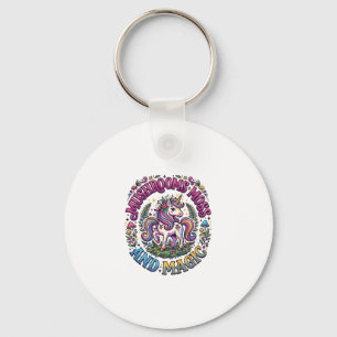 Unicorn Mushrooms Moss and Magic Commercial Shirt  Key Ring