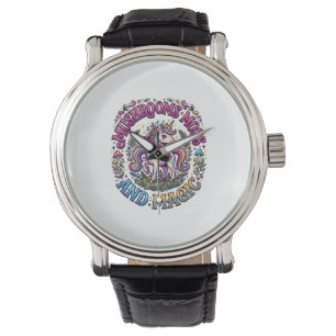 Unicorn Mushrooms Moss and Magic Commercial Shirt Watch