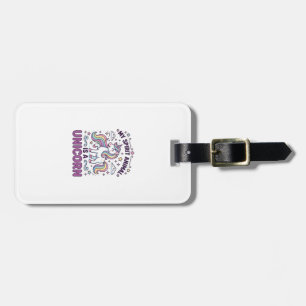 Unicorn My Spirit Animal Is a Unicorn Bold Typogra Luggage Tag