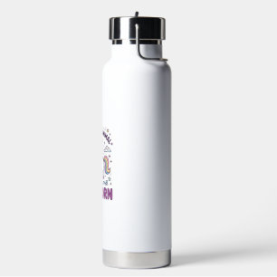 Unicorn My Spirit Animal Is a Unicorn Bold Typogra Water Bottle