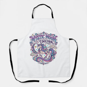 Unicorn Mystic Moon Unicorn Colourful Apron