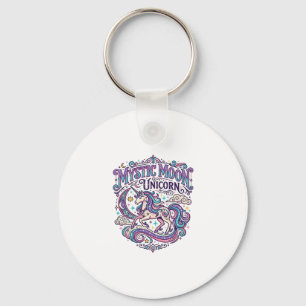 Unicorn Mystic Moon Unicorn Colourful Key Ring