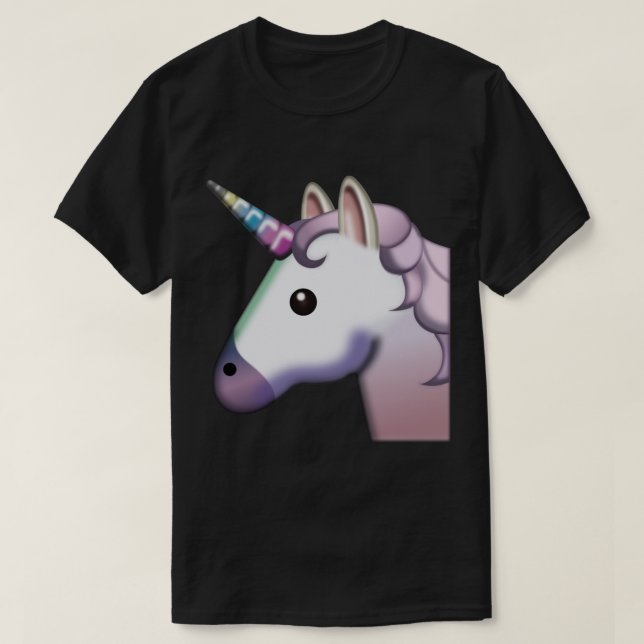 Unicorn Mythical Creature Fairy Tale Emoji Horse F T-Shirt (Design Front)