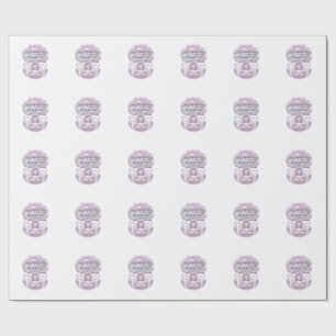 Unicorn Namastay Magical Adorable Typography Desig Wrapping Paper
