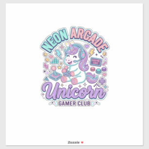 Unicorn Neon Arcade Unicorn Retro Style Product Gr