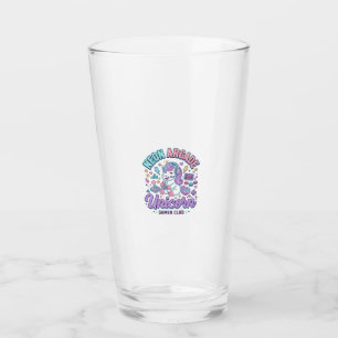 Unicorn Neon Arcade Unicorn Retro Style Product Gr Glass