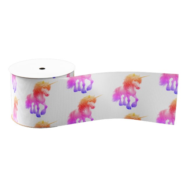 Unicorn Neon Grosgrain Ribbon (Spool)