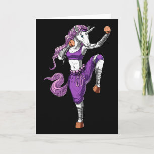 Unicorn Ninja Karate Kickboxing Muay Thai Martial Card