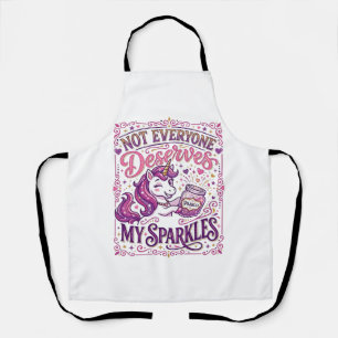 Unicorn Not Everyone Deserves My Sparkles Stylish  Apron