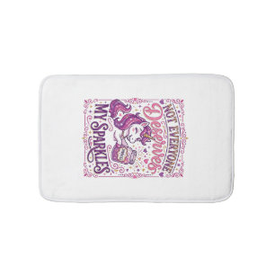 Unicorn Not Everyone Deserves My Sparkles Stylish Bath Mat