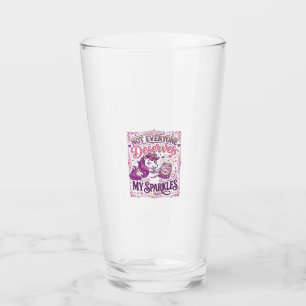 Unicorn Not Everyone Deserves My Sparkles Stylish  Glass