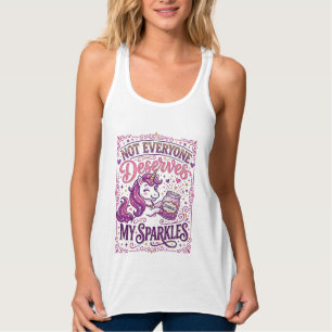 Unicorn Not Everyone Deserves My Sparkles Stylish Singlet