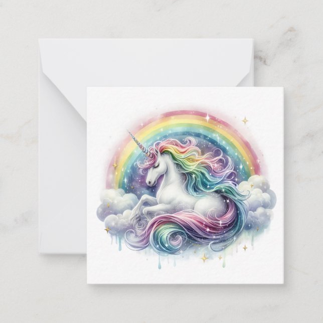 Unicorn Note Card (Front)