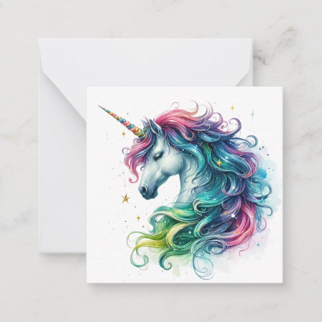 Unicorn Note Card (Front)