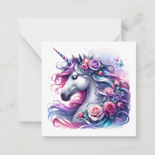Unicorn Note Card (Front)