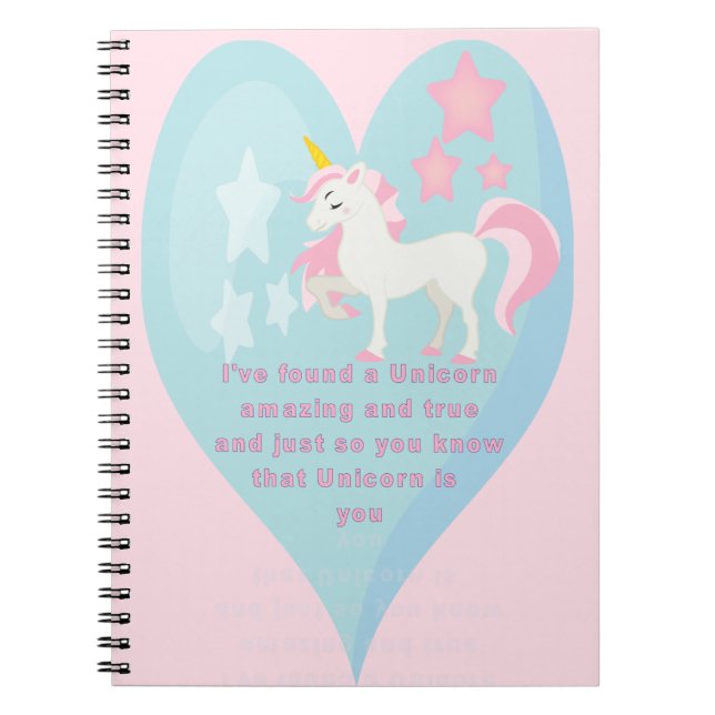 Unicorn notebook (Front)