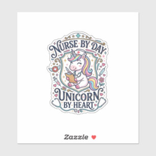 Unicorn Nurse by Day Unicorn by Heart White Backgr