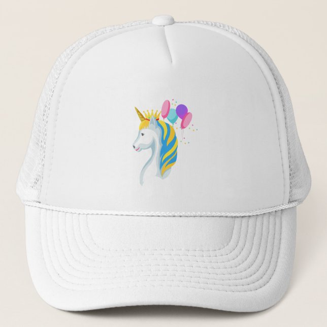 Unicorn Of The Night Anime Trucker Hat (Front)