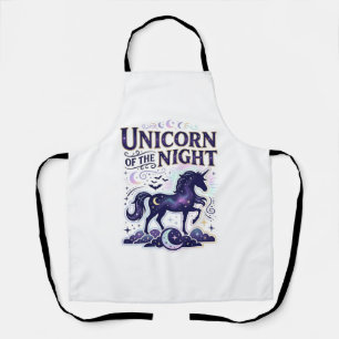 Unicorn of the Night Graphic Design Zazzle Design_ Apron