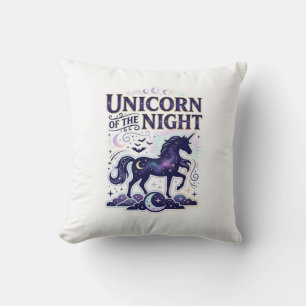 Unicorn of the Night Graphic Design Zazzle Design_ Cushion