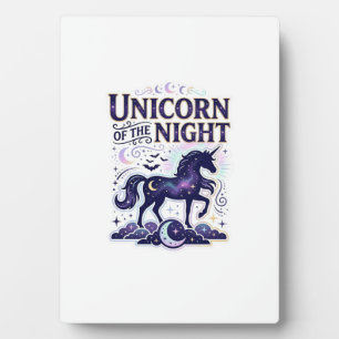 Unicorn of the Night Graphic Design Zazzle Design_ Plaque