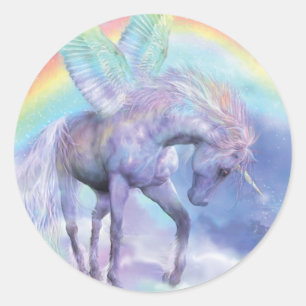 Unicorn Of The Rainbow Art Sticker