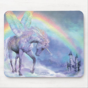 Unicorn Of The Rainbow Mousepad