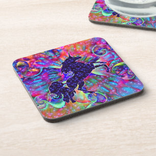 UNICORN OF THE UNIVERSE multicolored Coaster