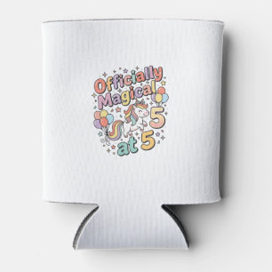 Unicorn Officially Magical at 5 Whimsical White Ba Can Cooler