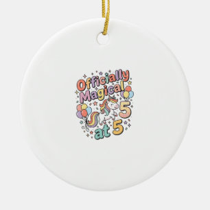 Unicorn Officially Magical at 5 Whimsical White Ba Ceramic Tree Decoration