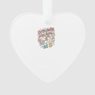 Unicorn Officially Magical at 5 Whimsical White Ba Ornament
