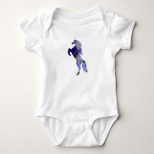 Unicorn  Old Scooter Baby Jersey Bodysuit, White Bodysuit