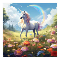 Unicorn on Meadow