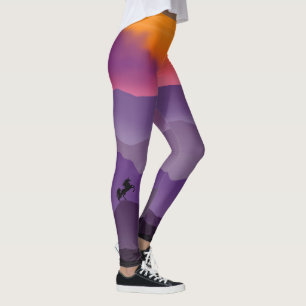 Unicorn On Mountain Range Leggings