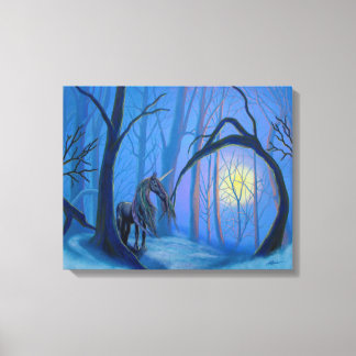 Unicorn on Premium Canvas Print