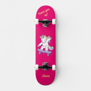 Unicorn on skateboard for kids