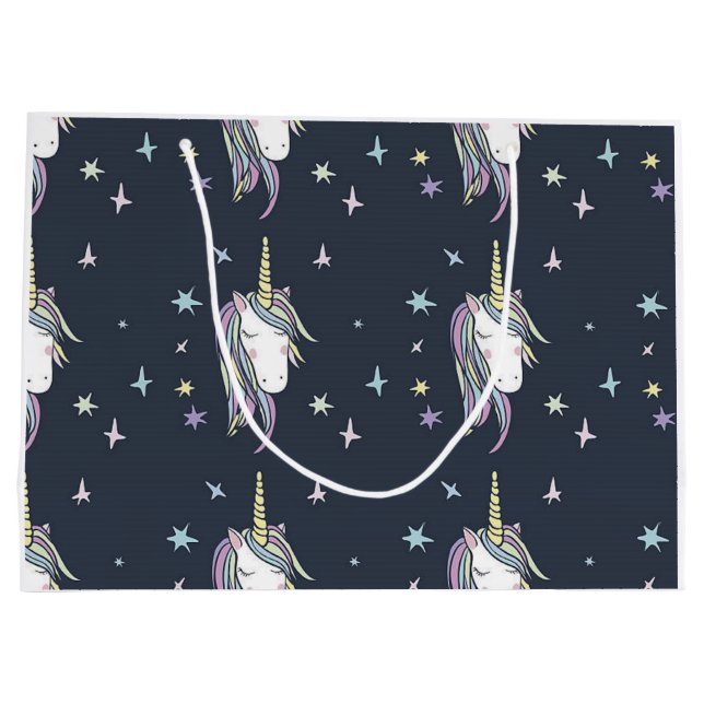 Unicorn One Large Gift Bag (Back)