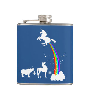 Unicorn origin hip flask