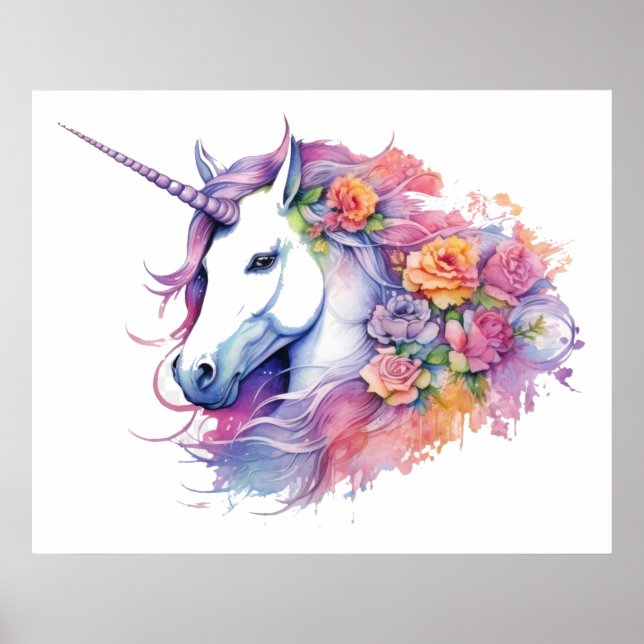  Unicorn painting  Poster (Front)