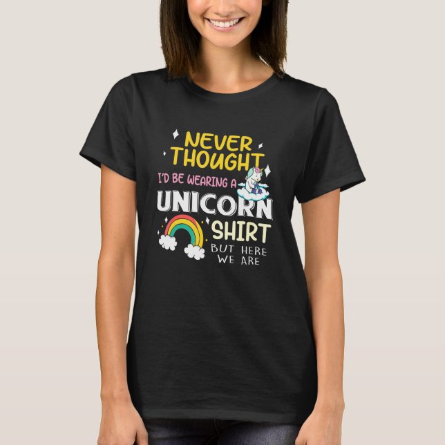 Unicorn Papa Dad Grandpa Brother Big Bro Men T-Shirt (Front)