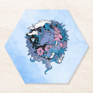 Unicorn Paper Coaster