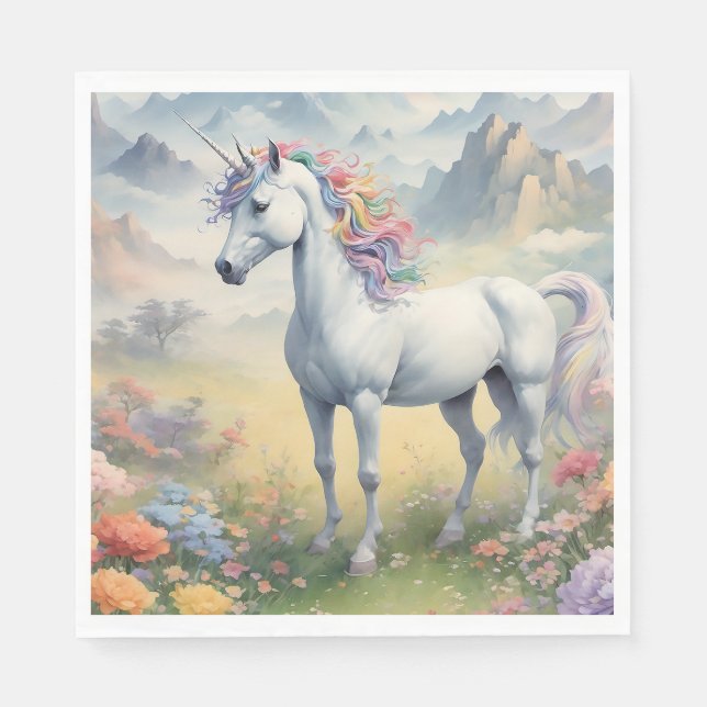 Unicorn Paper Napkin (Front)