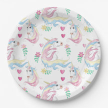 Unicorn Paper Plate