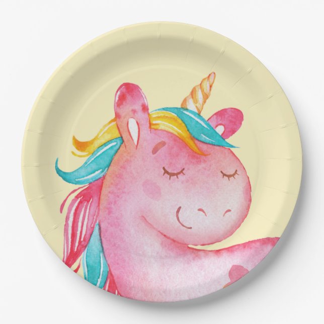 Unicorn Paper Plate (Front)