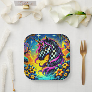 Unicorn Paper Plate
