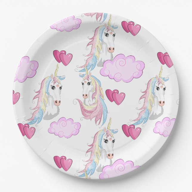 Unicorn Paper Plate (Front)