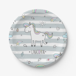 Unicorn Paper Plate